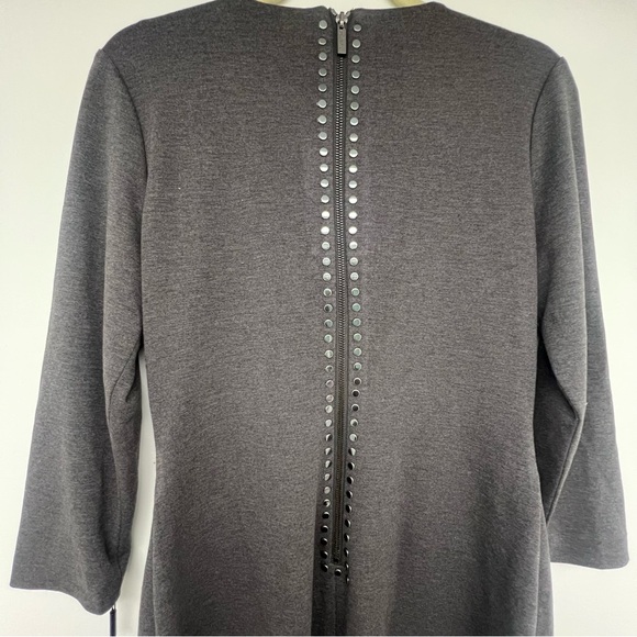Karl Lagerfeld gray 3/4 sleeve studded dress - Picture 5 of 9